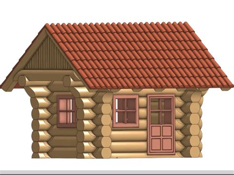 Log Cabin Scale Model 的图像结果