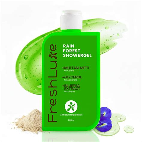Buy FreshLuxe Rain Forest Body Wash | Paraben & SLS Free | Rain Bath ...