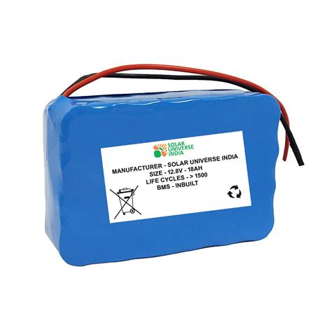 Solar Universe India Lithium Ferrous Battery of 12.8V-18ah for 12V ...