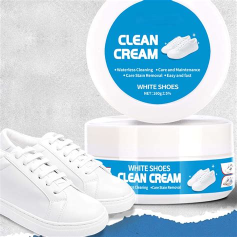 White Shoe Cleaner Cream, 6oz, Multipurpose No-Wash Solid Comes with ...