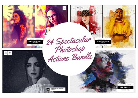 24 Spectacular Photoshop Actions Bundle – Photoboto