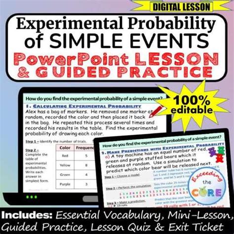 Experimental Probability of Simple Events 的图像结果