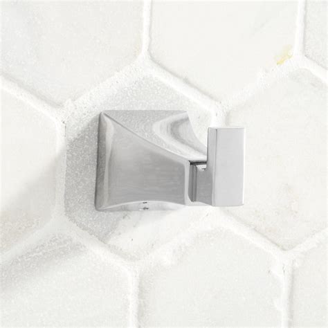 Signature Hardware Chrome Single Wall Mount Towel Hook 446950 at Lowes.com