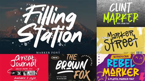 42 Marker Fonts that are 'Permanent' Fun in 2026 - Design Work Life