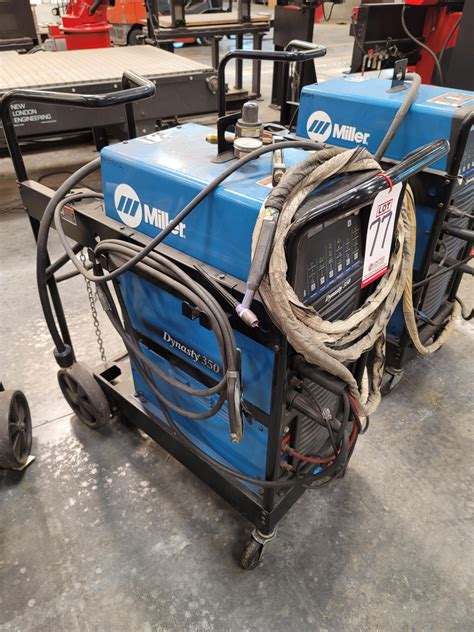 MILLER DYNASTY 350 TIG WELDER, PORTABLE, WATER-COOLED PACKAGE W/ FOOT ...