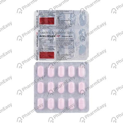 Aceloflam Xp Strip Of 15 Tablets: Uses, Side Effects, Price & Dosage ...