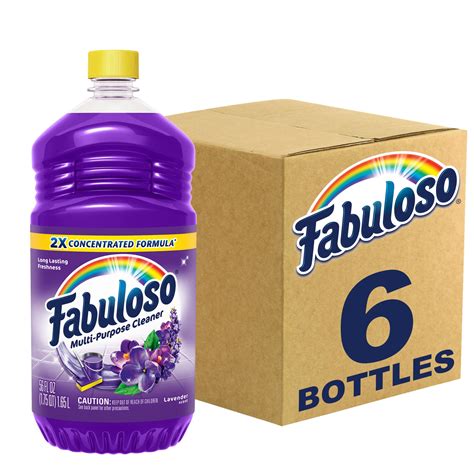 Fabuloso All Purpose Cleaner, Lavender Scent, 56 fl oz, Multi-Surface ...