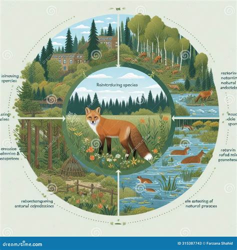 Protecting Natural Habitats, Preserving Stock Illustration - Illustration of collective ...