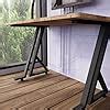 Ventuos K-Group Metal Table Legs 0-Shaped 18 Inch Desk Legs, Modern ...