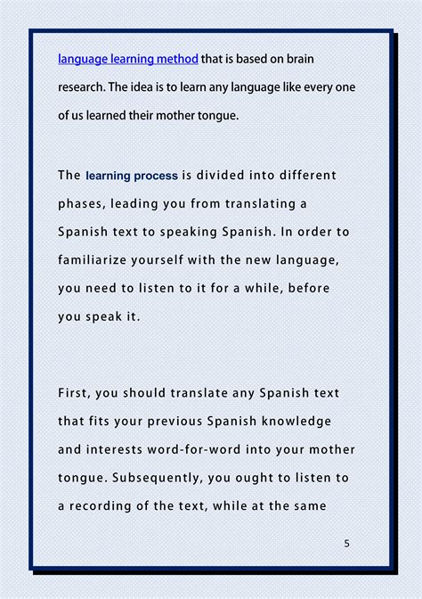 Advantages of learning spanish yourself | PDF