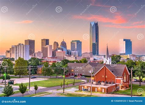 Oklahoma City, Oklahoma, USA Downtown Skyline Stock Image - Image of ...