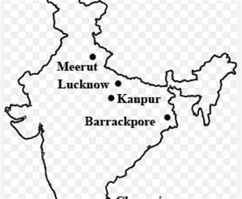 EM 24. Draw the map of India and mark the following places. a) b ...
