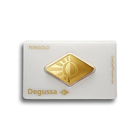 Buy 1 oz Degussa Gold Bullion Bar - Diamond Design