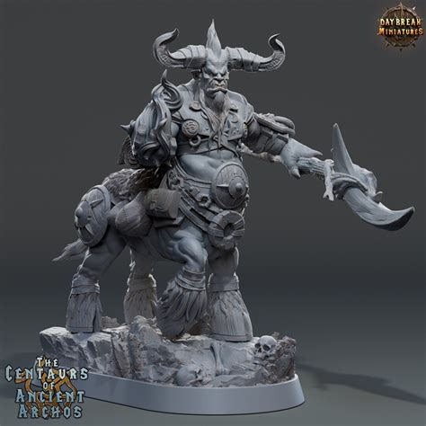 Buy D&D Half Orc Centaur War Chief RPG Model Lord Destrius by Daybreak ...