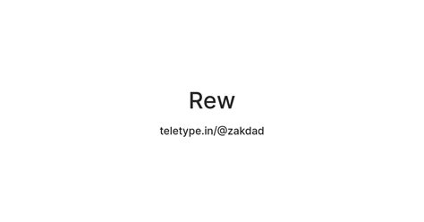 Rew — Teletype