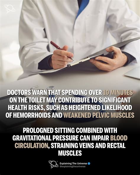 Explaining The Universe | Some experts warn that what they call prolonged sitting on the toilet ...