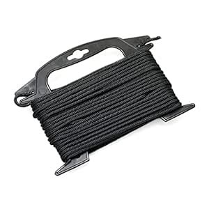 Buy Anchoring Nylon Rope (Solid Black w/Winder, 75 Feet) Online at Low ...