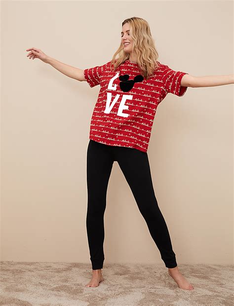 Buy Mickey Mouse™ Cotton Pyjama Set at Marks & Spencer