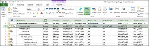 Microsoft Project Baseline Tutorial 的图像结果