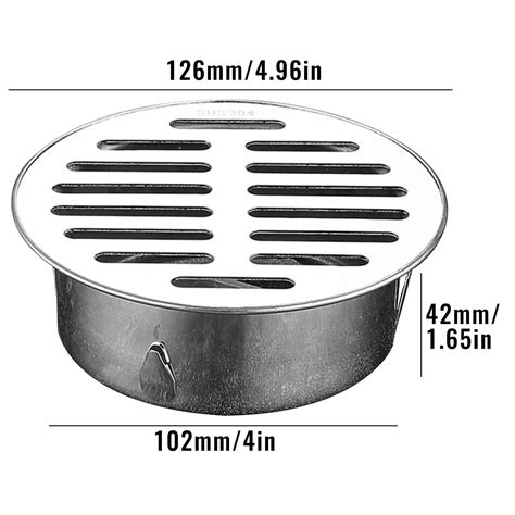 SPOORYYO Thickened Stainless Steel Floor Drain with Plug-in Card Design ...