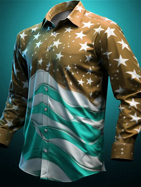 American Independence Day Men's American Flag National Flag Shirt ...