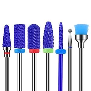 MAQUITA 7Pcs Ceramic Nail Drill Bits Set Professional Remove Gel ...