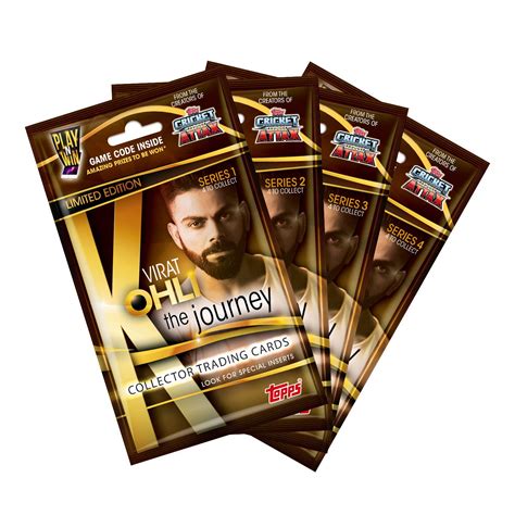 Buy Topps India VIRAT KOHLI The Journey - Collector Trading Card Game ...