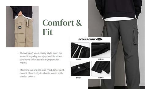 Buy Lymio Men Cargo | Casual Cotton Cargo Pant for Men (152-Black-S) at ...