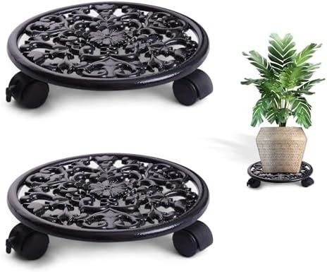 Sharpex Trolley for Metal Caddy Iron Plant Stand | Heavy Duty Wheels ...