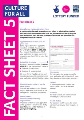Fillable Online Culture for All Northern Ireland factsheet 5 - Big ...