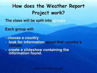 Weather Report Introduction 的图像结果