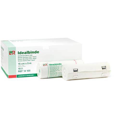 Lohmann & Rauscher Idealbinde Short Stretch Elastic Bandage, Cotton ...