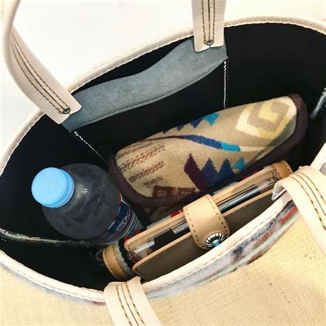 【即納☆送料無料】PENDLETON×本革レザー ペンドルトンラグ トートバッグ ブラック×ブルー | rushvalley