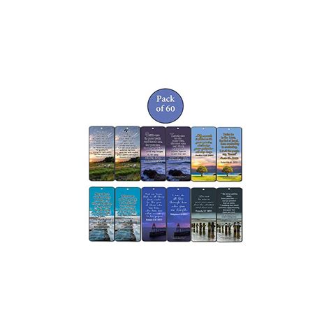 Buy Powerful Bible Verses to Live by Bookmarks NIV (60-Pack ...