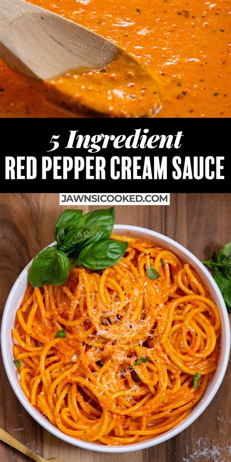 This rich, decadent 5 ingredient Creamy Italian Roasted Red Pepper ...