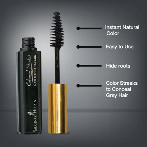Shahnaz Husain Hair Mascara Plus - Instant Glamour Hair Colour - 10ml ...