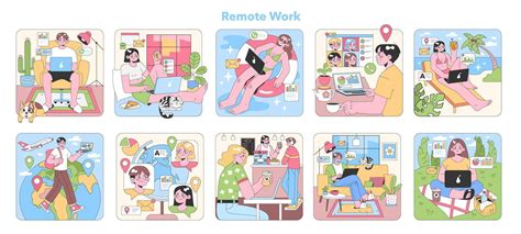 Remote Work World Map Vector 的图像结果
