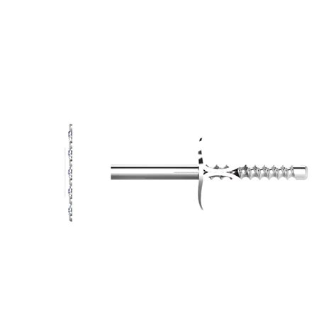 The Square Silver Men's Single Stud – iskiuski.com