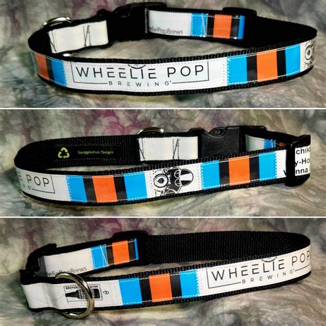 Adjustable Dog Collar From Recycled Wheelie Pop Brewing Beer - Etsy