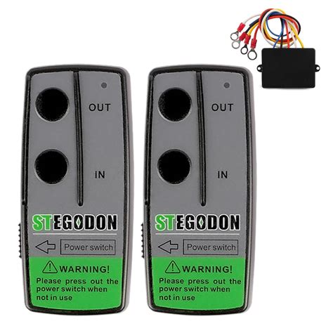 STEGODON New Wireless Winch Remote Control Kit 12V 150ft Switch Handset ...