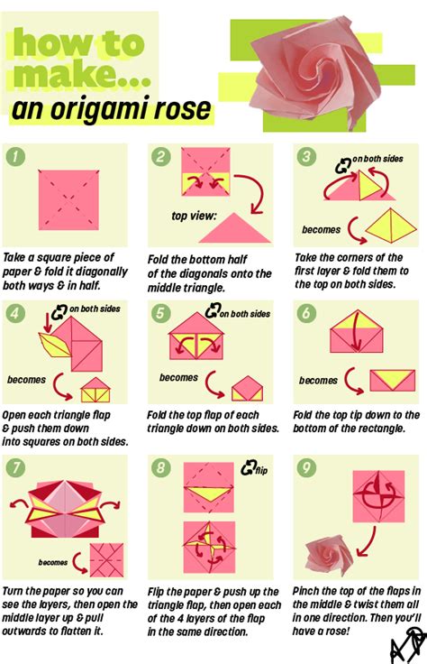 Tutorial On Origami Rose 的图像结果