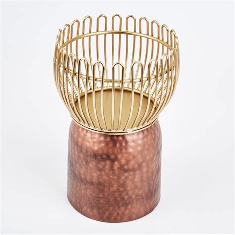 Buy Mystique Filo Metal Hurricane Candle Holder from Home Centre at ...