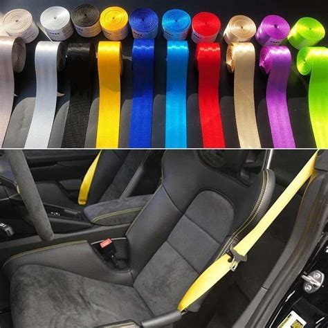 Car Craft Color Nylon Webbing Racing Safety Concise Design Ribbon Strap ...