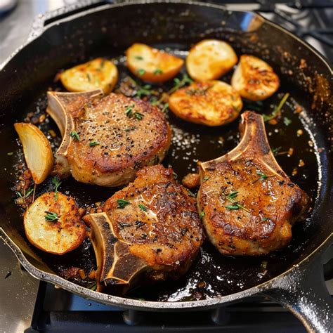 One pan pork chops and potatoes – Artofit