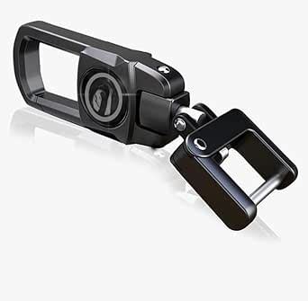 Tata Premium Metal Car Keychain, Black, Compatible with Nexon, Harrier ...