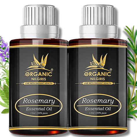 Organic Nilgiris 100% Natural Rosemary Essential Oil for Hair Growth ...