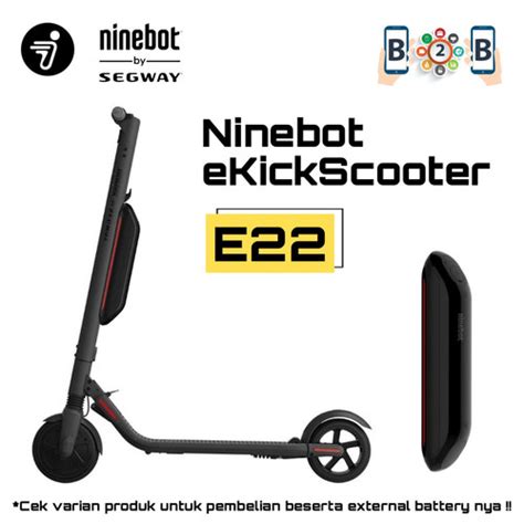 Jual NINEBOT E22 - Segway Electric Scooter Kick Scooter ES2 Upgrade ...