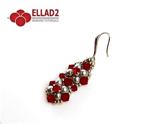 Beaded Cross Earring Tutorial 的图像结果