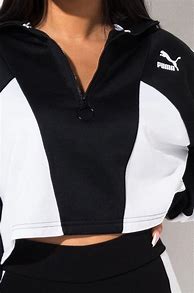 Image result for Cropped Sweatshirt Black Adidas