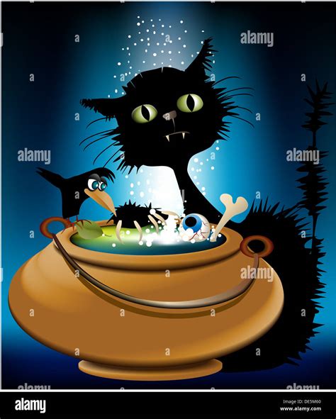 Halloween magic animals Stock Photo - Alamy